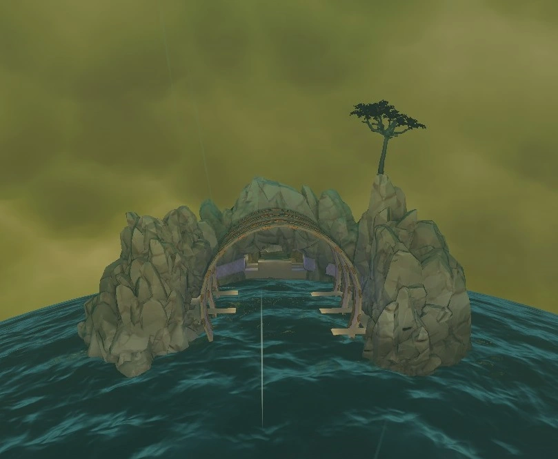 Строительная база, где Гравилат с Кассавой строили Орбитальную Зондовую Пушку