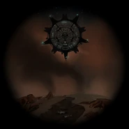 Опустошенная луна после завершения строительства Незнакомца