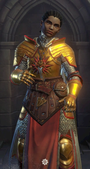 На персонаже