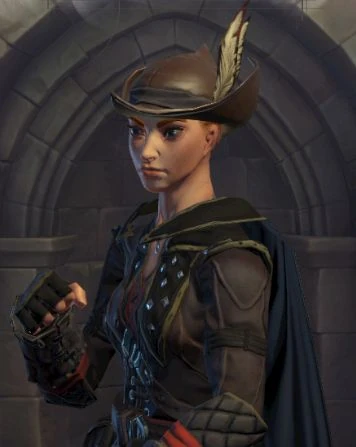 На персонаже