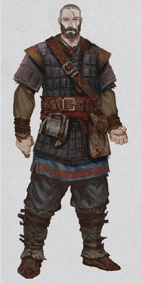 Клепаный кожаный доспех арт