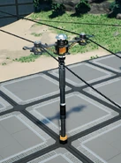 Электростолб, розетки и настенные крепления конвейеров.