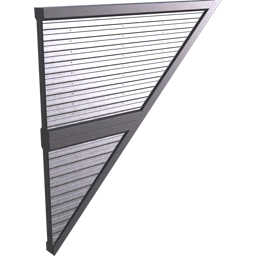 Перевёрнутая стальная стена пандуса 8 м