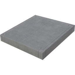 Бетонный сдвоенный пандус 2 м