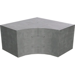 Бетонное продолжение внутреннего угла 4 м