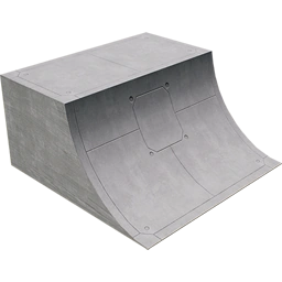 Бетонная четверть трубы