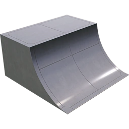 Бетонная четверть трубы с покрытием