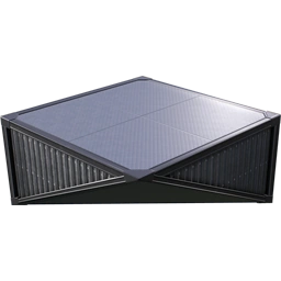 Перевёрнутый нижний угол из рифлёного металла 4 м