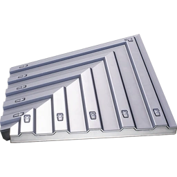 Металлическая крыша 2 м (внешний угол)