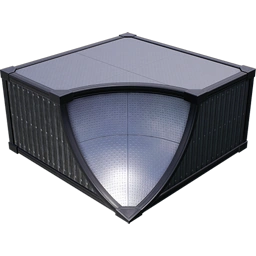 Четверть трубы из рифлёного металла (внутренний угол)