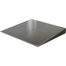 Перевёрнутый бетонный пандус с покрытием 1 м