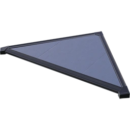 Верхний угол из рифлёного металла 1 м