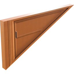 Перевёрнутая стена пандуса 4 м