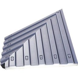 Металлическая крыша 4 м (внешний угол)