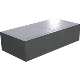 Половина фундамента с покрытием 2 м