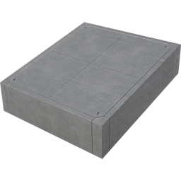 Бетонный сдвоенный пандус 4 м