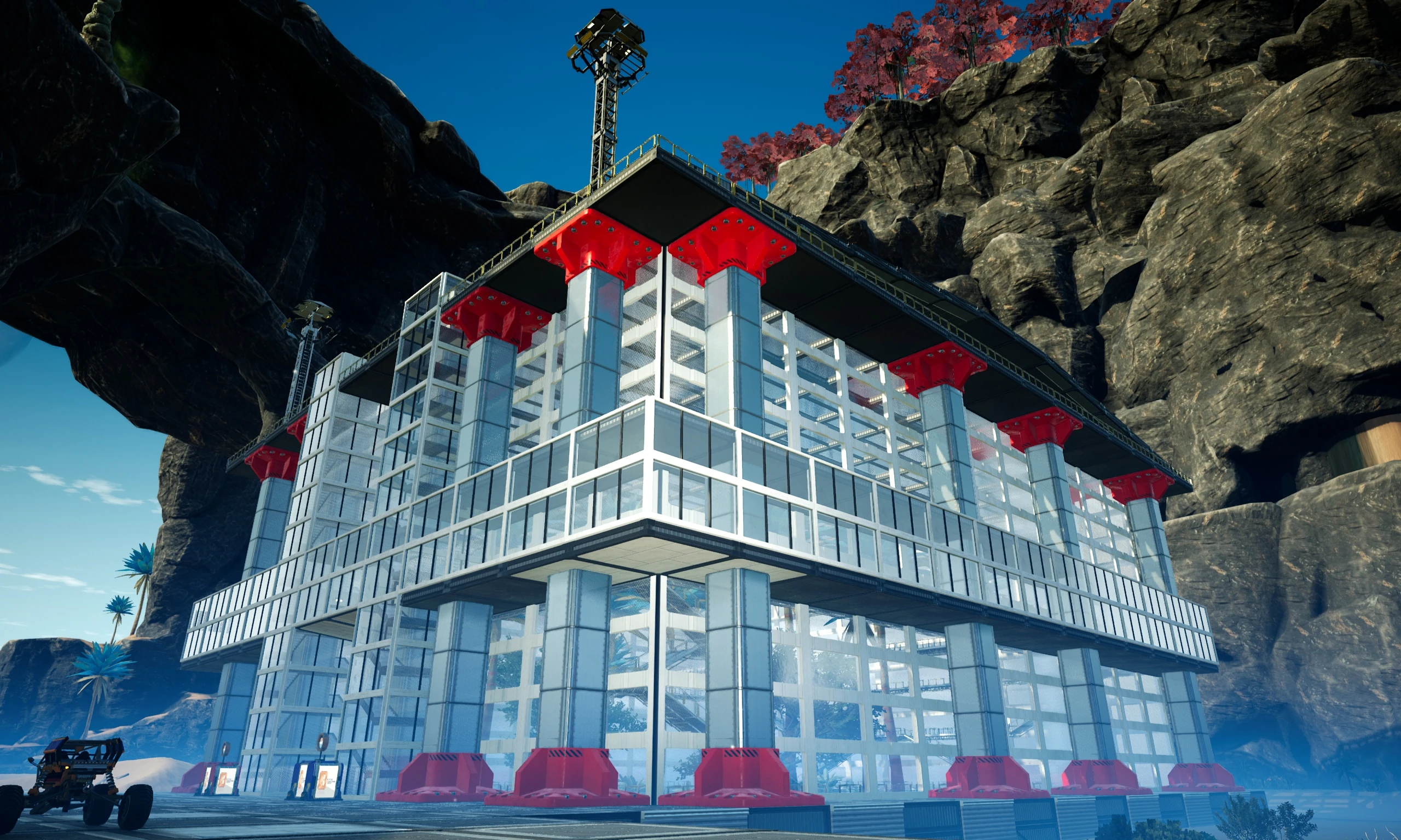 Здания из стекла и бетона