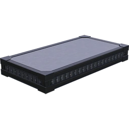 Половина фундамента из рифлёного металла 1 м