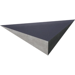 Асфальтовый перевёрнутый верхний угол 2 м