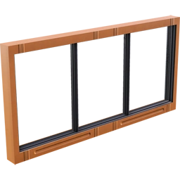 Окно с рамой