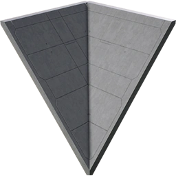 Бетонная наклонная вогнутая стена 8 м