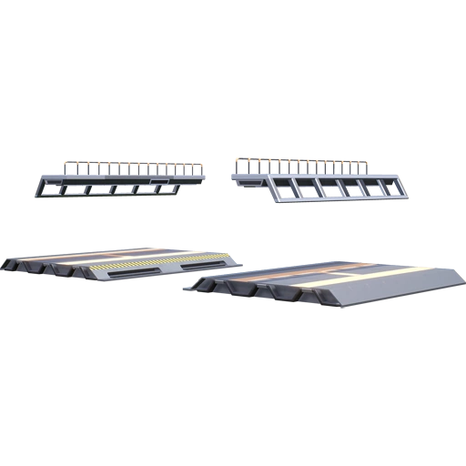 Пустая платформа с мостиком