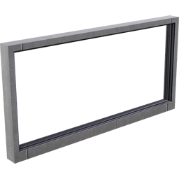 Бетонное цельное окно