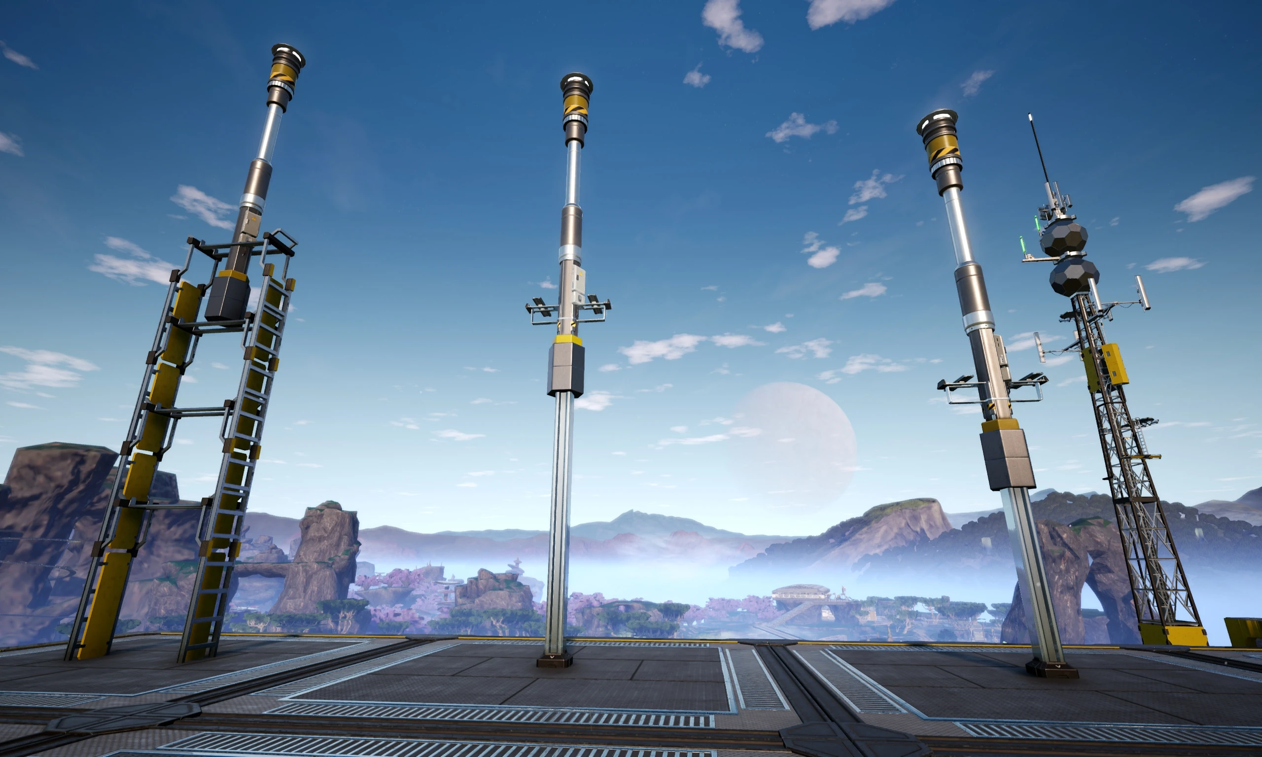 Столбы на стойках 0