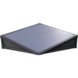 Перевёрнутый нижний угол из рифлёного металла 2 м