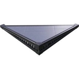 Перевёрнутый верхний угол из рифлёного металла 1 м