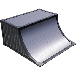 Четверть трубы из рифлёного металла