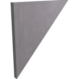 Перевёрнутая бетонная стена пандуса 8 м