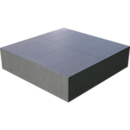 Фундамент с покрытием 2 м