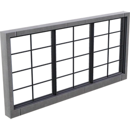 Бетонное панельное окно