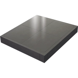 Бетонный сдвоенный пандус с покрытием 2 м