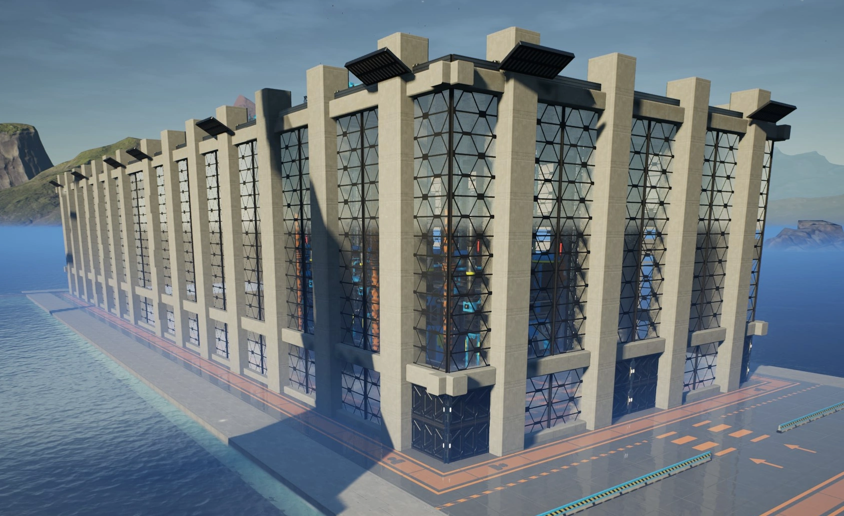 Здания из стекла и бетона2