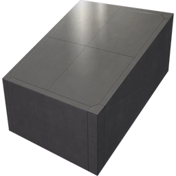 Бетонный сдвоенный пандус с покрытием 8 м