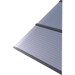 Стальная угловая наклонная стена 8 м