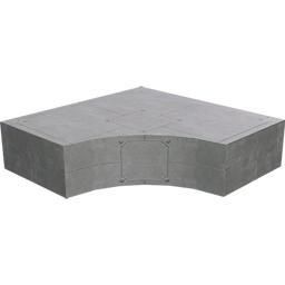 Бетонное продолжение внутреннего угла 2 м