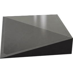 Бетонный нижний угол с покрытием 2 м