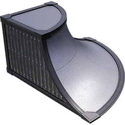 Четверть трубы из рифлёного металла (внешний угол)