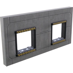 Бетонная стена для конвейера х2