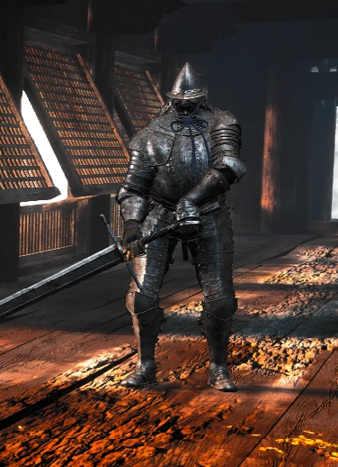 Воин в доспехах