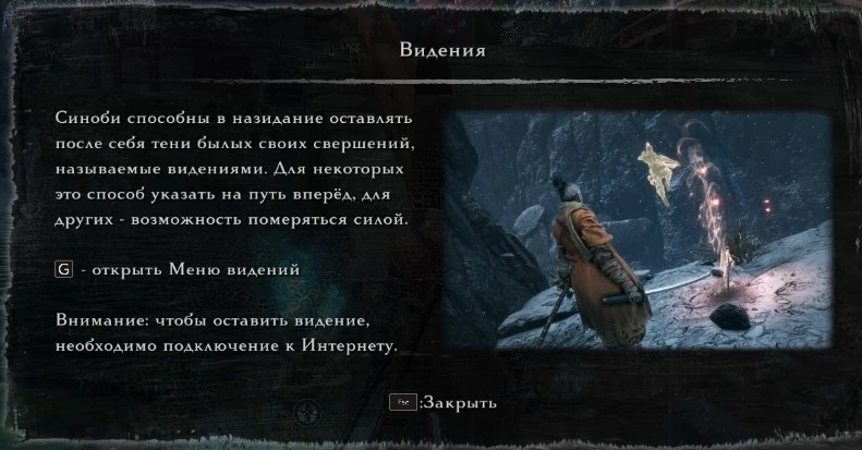 Видения сообщение