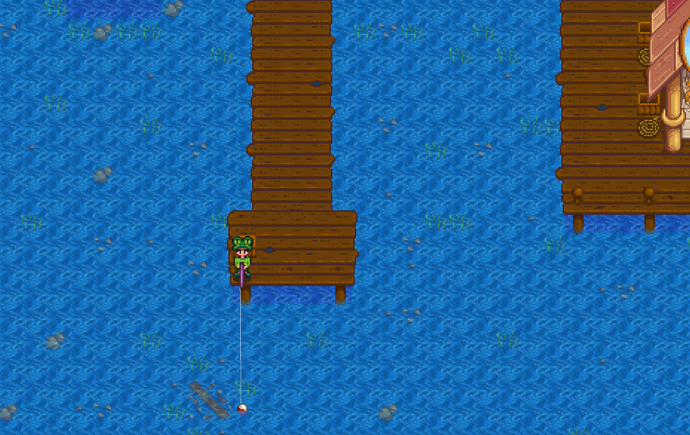 Место для ловли рыбы с Ночного рынка