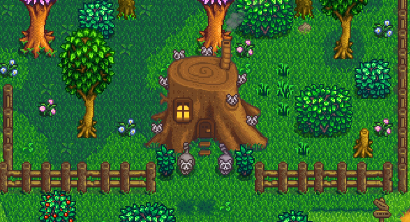 Огромный пень