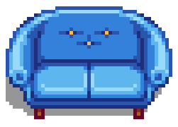 Голубой диван