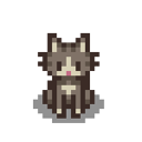 Серая кошка