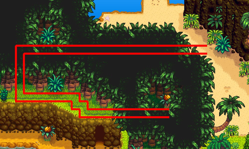 Проход к ореху у вулкана