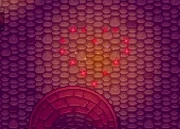 Взрыв красного фейерверка